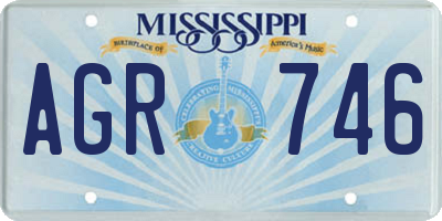 MS license plate AGR746
