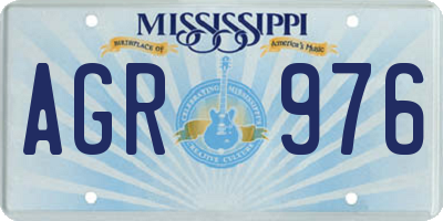 MS license plate AGR976
