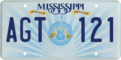 MS license plate AGT121