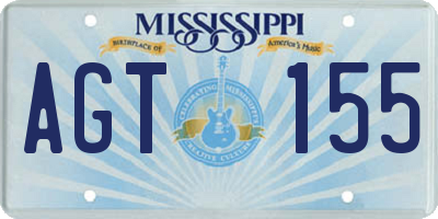 MS license plate AGT155