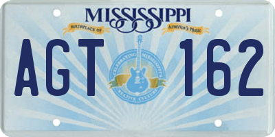 MS license plate AGT162