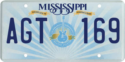MS license plate AGT169