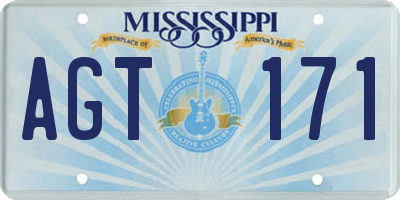 MS license plate AGT171