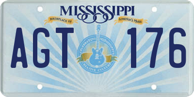 MS license plate AGT176