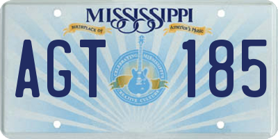 MS license plate AGT185