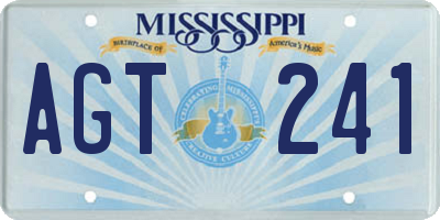 MS license plate AGT241