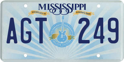 MS license plate AGT249