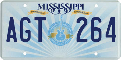 MS license plate AGT264