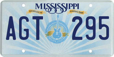 MS license plate AGT295