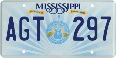 MS license plate AGT297
