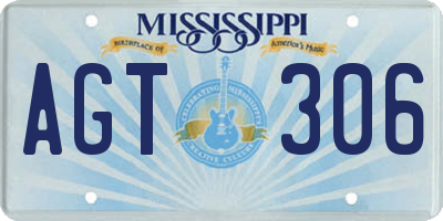 MS license plate AGT306