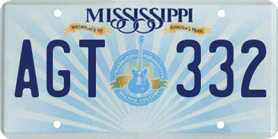MS license plate AGT332
