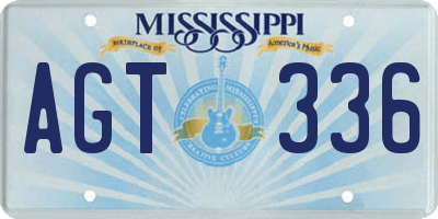 MS license plate AGT336