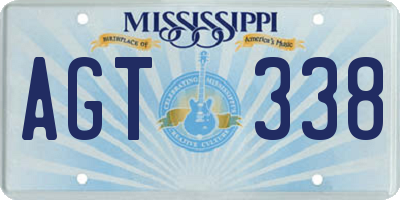 MS license plate AGT338