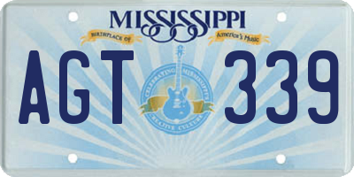 MS license plate AGT339