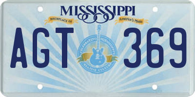 MS license plate AGT369