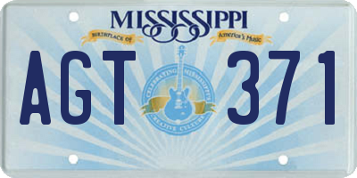 MS license plate AGT371