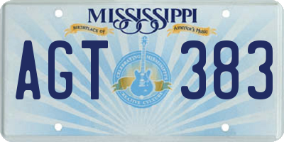 MS license plate AGT383