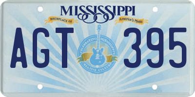 MS license plate AGT395