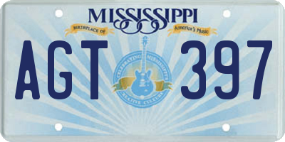 MS license plate AGT397