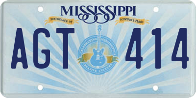 MS license plate AGT414