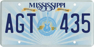 MS license plate AGT435