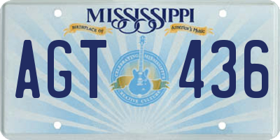 MS license plate AGT436