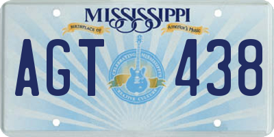 MS license plate AGT438