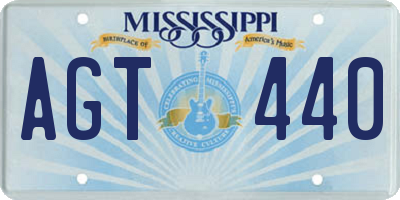MS license plate AGT440