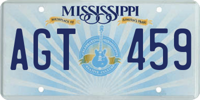 MS license plate AGT459