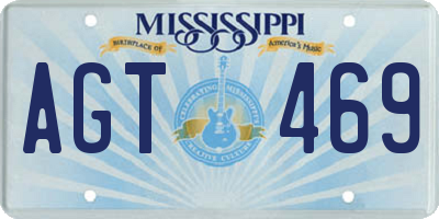 MS license plate AGT469