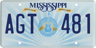 MS license plate AGT481