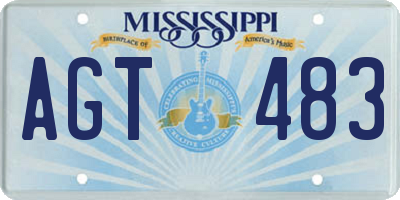 MS license plate AGT483