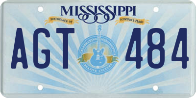 MS license plate AGT484
