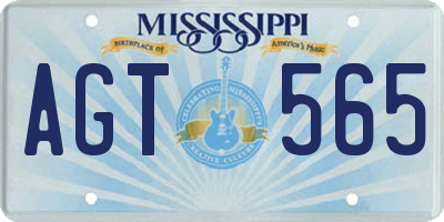 MS license plate AGT565