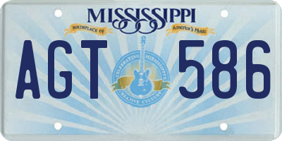 MS license plate AGT586
