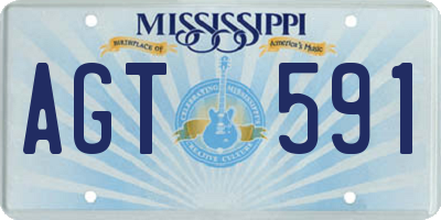 MS license plate AGT591