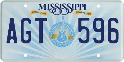 MS license plate AGT596