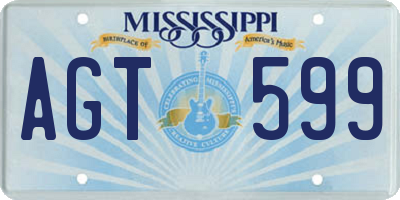 MS license plate AGT599