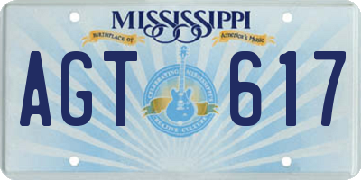 MS license plate AGT617