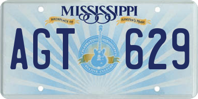 MS license plate AGT629