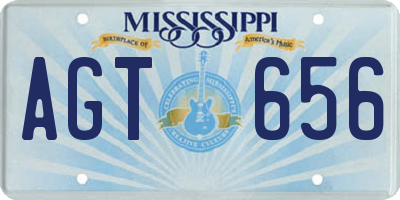 MS license plate AGT656
