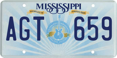 MS license plate AGT659