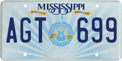 MS license plate AGT699