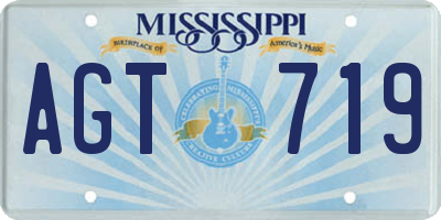 MS license plate AGT719