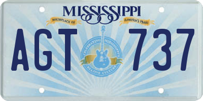 MS license plate AGT737