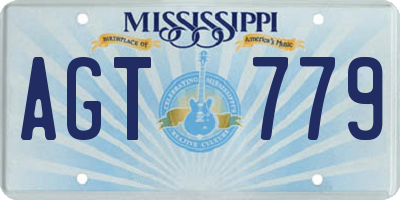 MS license plate AGT779