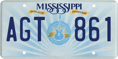MS license plate AGT861
