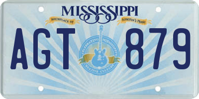 MS license plate AGT879