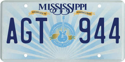 MS license plate AGT944